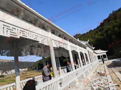 山区石雕长廊施工