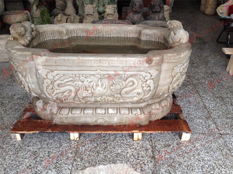 石雕鱼缸