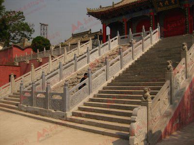 寺院青石栏杆