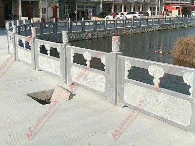 河道石雕栏杆施工案例